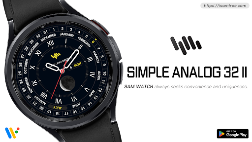 Android application SamWatch Simple Analog 32 II screenshort