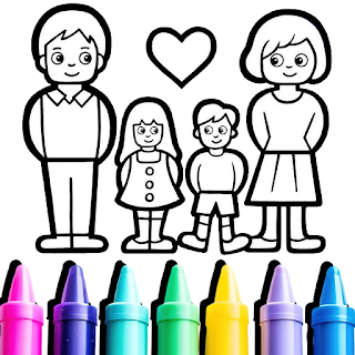 Family Love Coloring Book