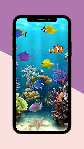 Android application Aquarium Fish Wallpaper Live screenshort