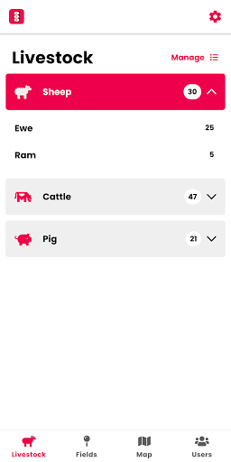 Livestock Count Screen 3