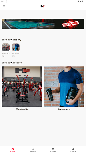Android application h2 gym screenshort
