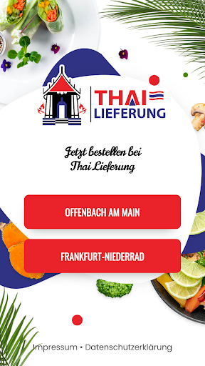 Android application Thai Lieferung screenshort