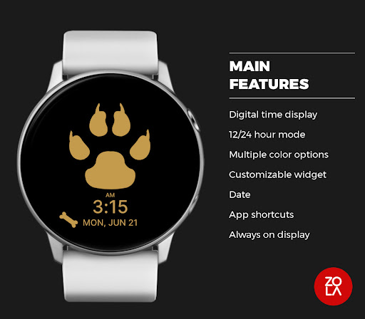 Dog Paw Watch Face Screen 2