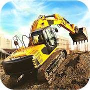 Excavator Construction Crane - Road Machine 2019