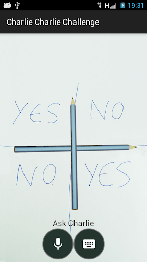 Android application Charlie Charlie Challenge screenshort