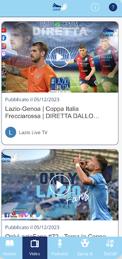 Lazio Live TV Screen 2
