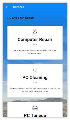 Android application Netsyms Technologies PC Repair screenshort