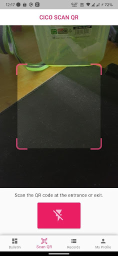 CICO - Check-in-check-out Screen 3