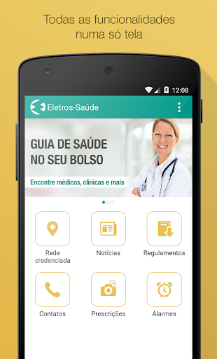 Android application Eletros-Saúde screenshort