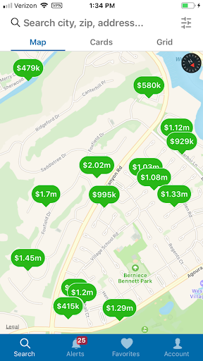 Android application Dick Crawford Realtor screenshort