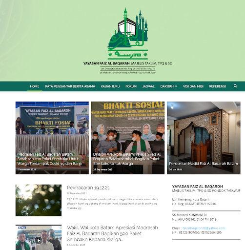 Android application Madrasah Faiz Al Baqarah screenshort