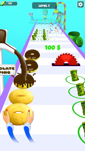 Android application Cake Stack 3D Donut Cake Games screenshort