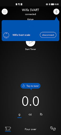Android application Wilfa Svart screenshort