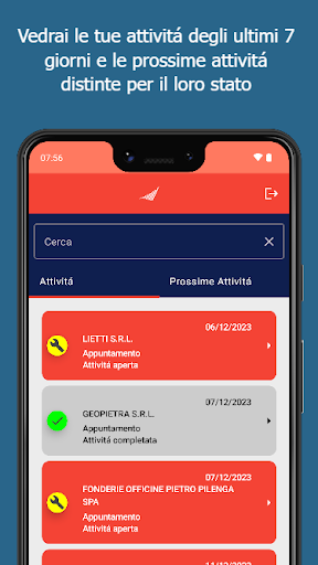 Android application Memotech screenshort