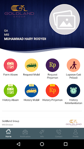 Android application HR GoldlandGroup screenshort