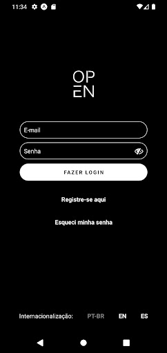 Android application Conexão Open screenshort