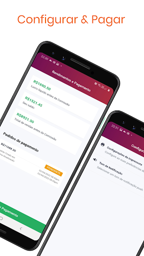 Android application Demo: Lojista: Cardápio Aqui screenshort