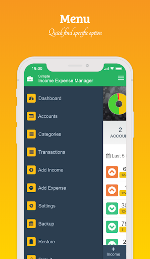 Simple Income Expense Manager Screen 2