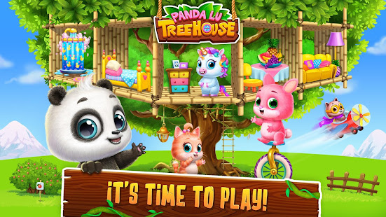 Panda Lu Treehouse - Build & Play with Tiny Pets screenshots 1