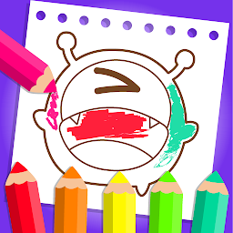 නිරූපක රූප Candybots Coloring Painting