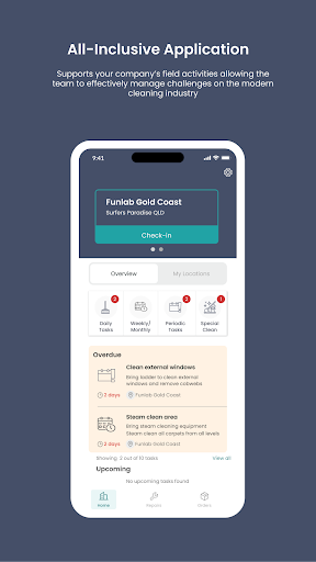 Android application CleanTasker: Cleaning Manager screenshort