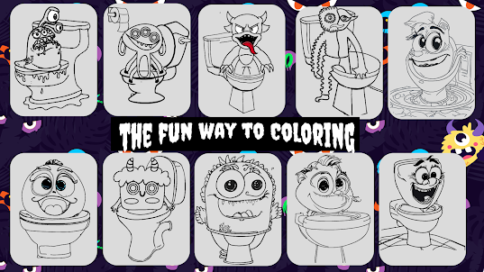 Monsters coloring book