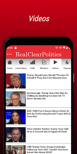 Real Clear Politics screenshot