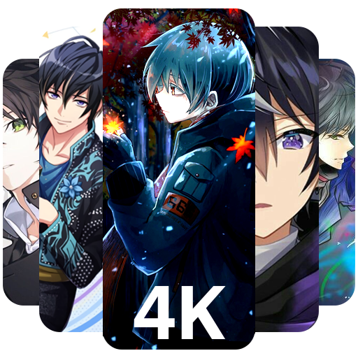 Anime boy 4K live wallpaper logo