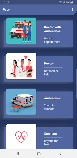 Android application LST LIFE SUPPORT TEAM screenshort