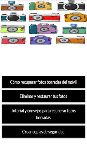 Android application Recuperar fotos borradas -Guia screenshort