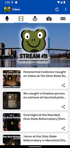 Android application Stream 419 screenshort