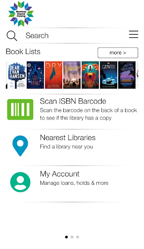 Android application Montana Shared Catalog screenshort