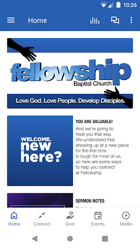 Android application Fellowship Church Madison, FL screenshort