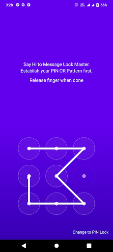 Android application MESSAGE LOCK MASTER screenshort
