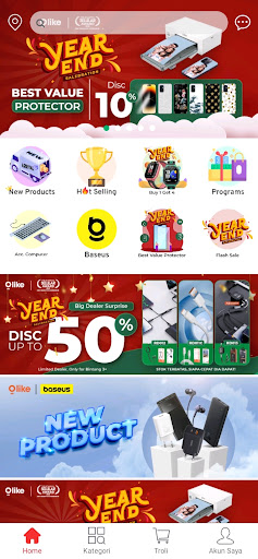 Android application Olike screenshort