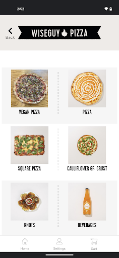 Screenshot of Wiseguy Pizza