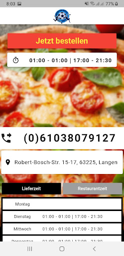 Soccer Food Service Screen 2
