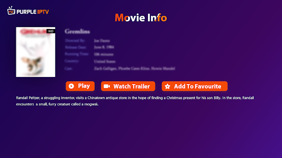 IPTV Smart Purple Player Captura de pantalla