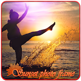 Sunset photo frames icon