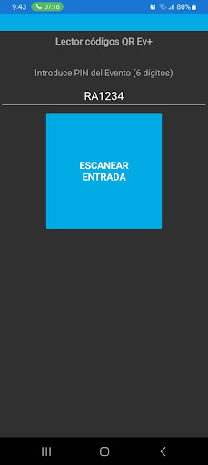 Android application eventosplus screenshort