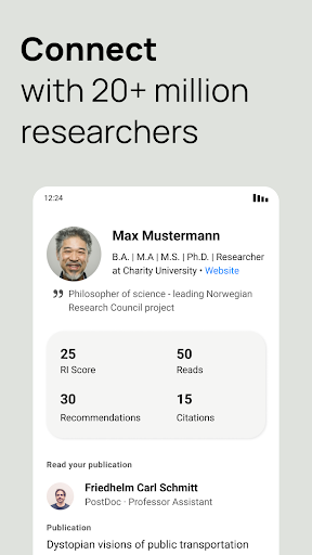 Screenshot of ResearchGate