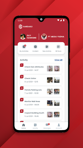 GardaKu - Security Guard App Screen 2