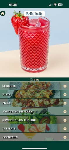 Android application Menuverse screenshort