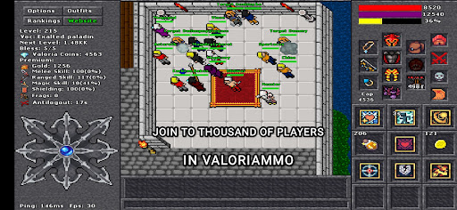 Android application Valoria MMO screenshort
