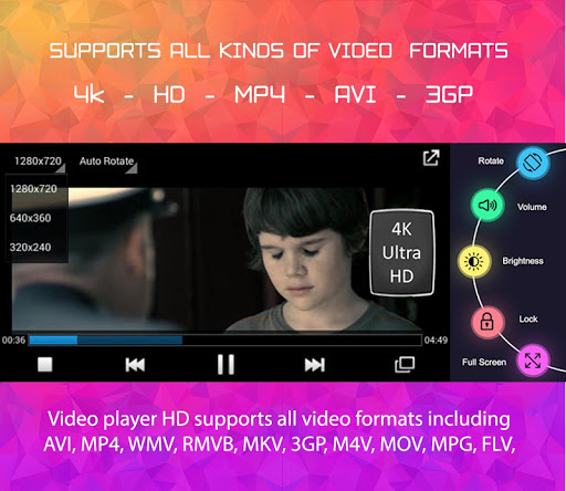 HD Video Player For All Format Music Player screen 1