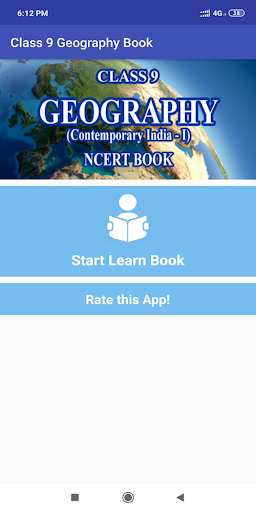 Android application Class 9 Geography NCERT Book i screenshort