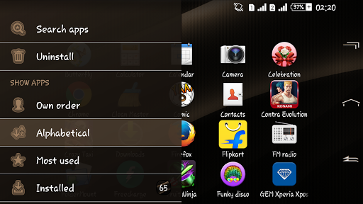 Dark Copper Xperien Theme