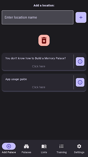 Memory Palace Training