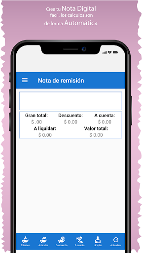 Android application Digital Invoice Note screenshort