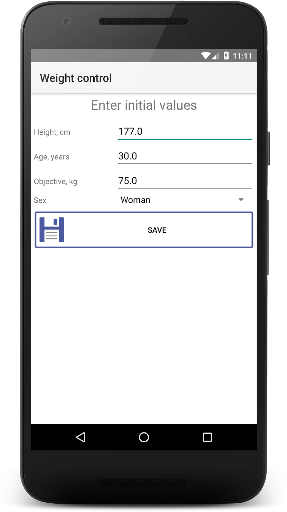 Weight control Screenshot 2 - AppWisp.com
